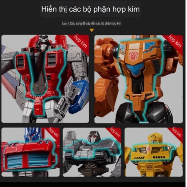Đồ chơi lắp ráp ô tô robot biến hình JUMICO RB2 cho bé trai - Giá chỉ 120.000đ