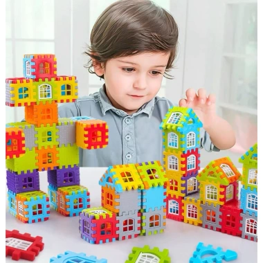 Đồ chơi lắp ráp thông minh Tiệm Nhà Mía - Bộ xếp hình khối xây dựng cho bé, 79.000₫