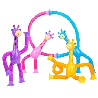 Đồ chơi lò xo hươu cao cổ kéo dài có đèn LED, vui chơi sáng tạo cho bé, giá 19.000₫ 6