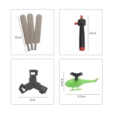 Đồ chơi máy bay trực thăng dây rút cầm tay siêu vui nhộn, màu giao ngẫu nhiên, chỉ 14.000₫ 9