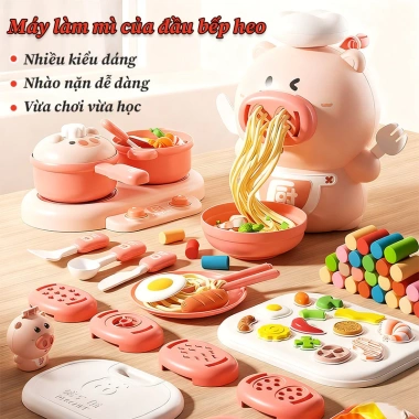 Đồ chơi nặn đất sét BabyJoy 31/38pcs Bộ làm mì, nấu ăn cho bé, dụng cụ khuôn 3 Đồ chơi nặn đất sét BabyJoy 31/38pcs Bộ làm mì, nấu ăn cho bé, dụng cụ khuôn 3