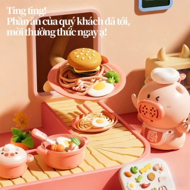 Đồ chơi nặn đất sét BabyJoy 31/38pcs Bộ làm mì, nấu ăn cho bé, dụng cụ khuôn