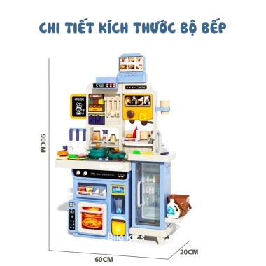 Đồ chơi nấu ăn 90cm cho bé - Nhà bếp khói, nước chảy, âm thanh, giá ưu đãi 5