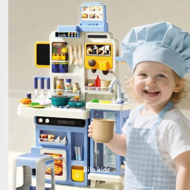 Đồ chơi nấu ăn 90cm cho bé - Nhà bếp khói, nước chảy, âm thanh, giá ưu đãi 7
