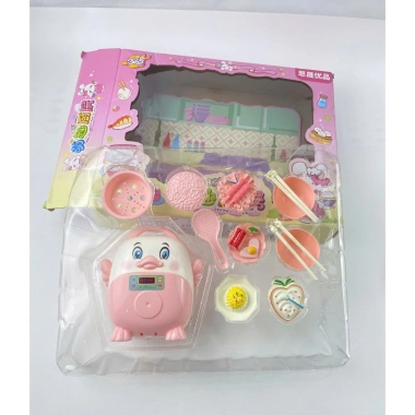 Đồ chơi nấu ăn bé gái – Bộ nhà bếp mini hình nồi cơm điện, dễ thương, mới 2.025, giá 107.777₫ 5