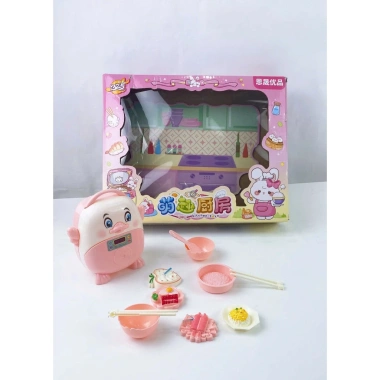 Đồ chơi nấu ăn bé gái – Bộ nhà bếp mini hình nồi cơm điện, dễ thương, mới 2.025, giá 107.777₫ 7