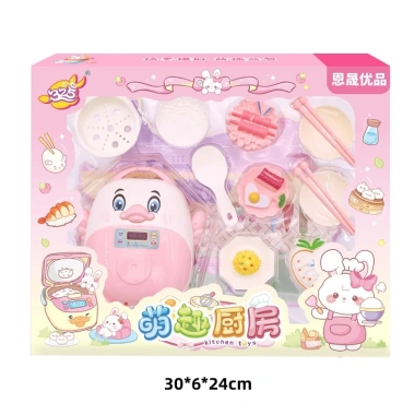 Đồ chơi nấu ăn bé gái – Bộ nhà bếp mini hình nồi cơm điện, dễ thương, mới 2.025, giá 107.777₫ 9