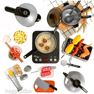 Đồ Chơi Nấu Ăn Kitchen Home 36 Món + Bếp Mini Hagykidhn - An Toàn, Cao Cấp, Giá 178.200₫