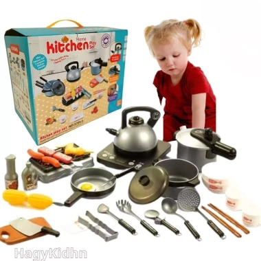 Đồ Chơi Nấu Ăn Kitchen Home 36 Món + Bếp Mini Hagykidhn - An Toàn, Cao Cấp, Giá 178.200₫