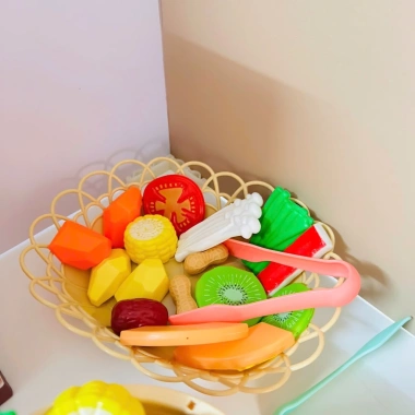 Đồ chơi nấu ăn MIKABI - Bộ nồi lẩu 90 món, đầy phụ kiện, an toàn, giá 239k