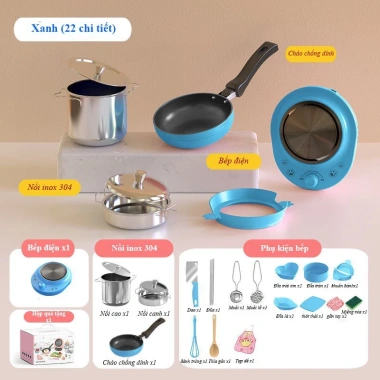 Đồ chơi nấu ăn mini cho bé: Bếp điện thật như đầu bếp, giảm giá chỉ 229.000₫