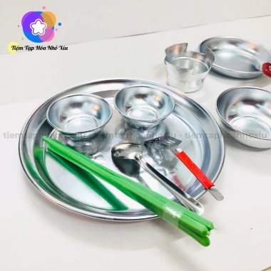 Đồ Chơi Nấu Ăn Nhôm Siêu Lớn 48 Món Dụng Cụ Bếp Cho Bé Gái Giá Chỉ 79.000 VND 8