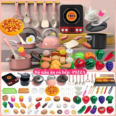 Đồ Chơi Nhà Bếp 69 Chi Tiết Dùng Pin Bộ Nấu Ăn Cho Bé Trai Gái Giá 159.000₫ 10