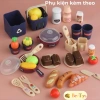 Đồ chơi nhà bếp Bee Toys cho bé, phun khói, nấu ăn thật, cao 43cm, bộ đầu bếp 4