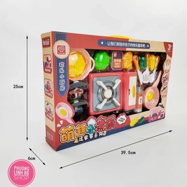 Đồ chơi nhà bếp cho bé D52 – Nấu ăn an toàn nhựa nguyên sinh, giá 52.000 VND