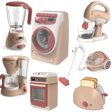 Đồ Chơi Nhà Bếp EDIWANY - Máy Làm Bánh Mì, Lò Nướng, Pha Cà Phê, Hút Bụi Trẻ Em - 141.680₫ 5
