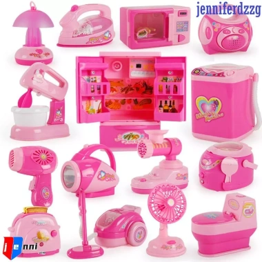Đồ chơi nhà bếp JENNIFERDZZG - Máy hút bụi, ép trái cây, nướng bánh mì, xay sinh tố, bộ giả vờ cho trẻ