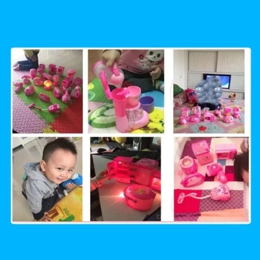 Đồ chơi nhà bếp JENNIFERDZZG - Máy hút bụi, ép trái cây, nướng bánh mì, xay sinh tố, bộ giả vờ cho trẻ