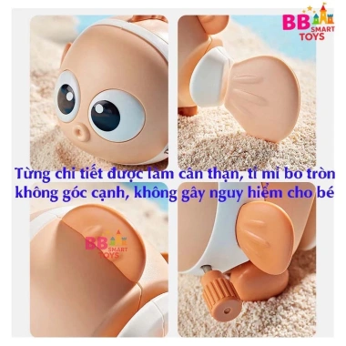 Đồ chơi nhà tắm cá hề vặn cót màu sắc, dưới nước vui nhộn, chỉ 14.000₫