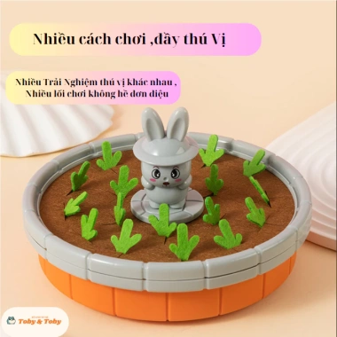 Đồ chơi nhổ cà rốt, củ cải rèn luyện trí nhớ, phát triển đa giác quan trẻ - Tobytoys giá 30.000₫