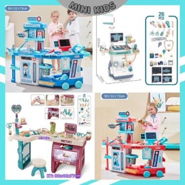 Đồ Chơi Quầy Bác Sĩ 2in1 Size Đại Full Hiệu Ứng Như Thật - Hướng Nghề, Giá Giáo Dục Cao Cấp 379.000 VND