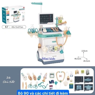 Đồ Chơi Quầy Bác Sĩ 2in1 Size Đại Full Hiệu Ứng Như Thật - Hướng Nghề, Giá Giáo Dục Cao Cấp 379.000 VND
