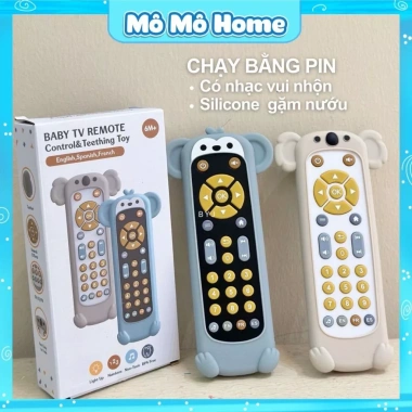 Đồ chơi remote điều khiển TV bé – Nhiều nút bấm, nhạc vui nhộn, Mô Mô Home, giá 45.000₫ 2