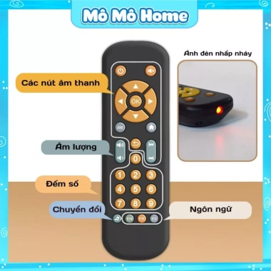 Đồ chơi remote điều khiển TV bé – Nhiều nút bấm, nhạc vui nhộn, Mô Mô Home, giá 45.000₫ 5