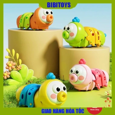 Đồ chơi sâu bướm chạy cót size lớn, miệng thu vào - Tăng cường vận động bé, nhựa ABS Đồ chơi sâu bướm chạy cót size lớn, miệng thu vào - Tăng cường vận động bé, nhựa ABS