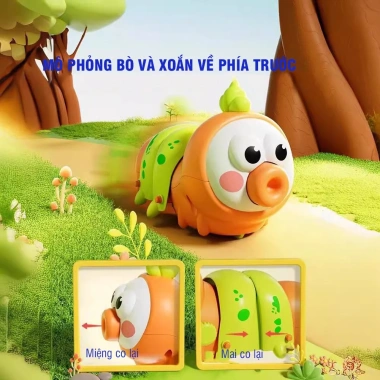 Đồ chơi sâu bướm chạy cót size lớn, miệng thu vào - Tăng cường vận động bé, nhựa ABS 4 Đồ chơi sâu bướm chạy cót size lớn, miệng thu vào - Tăng cường vận động bé, nhựa ABS 4