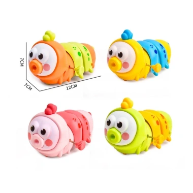 Đồ chơi sâu bướm chạy cót size lớn, miệng thu vào - Tăng cường vận động bé, nhựa ABS