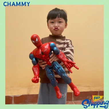 Đồ chơi Spider Man cỡ to CHAMMY cho bé trai mô hình người nhện khớp găng tay