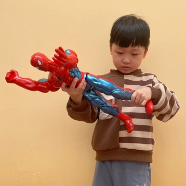 Đồ chơi Spider Man cỡ to CHAMMY cho bé trai mô hình người nhện khớp găng tay