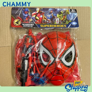 Đồ chơi Spider Man cỡ to CHAMMY cho bé trai mô hình người nhện khớp găng tay