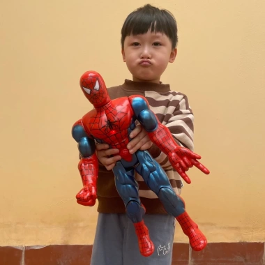 Đồ chơi Spider Man cỡ to CHAMMY cho bé trai mô hình người nhện khớp găng tay