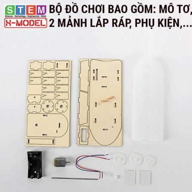 Đồ chơi STEM Ca nô gỗ mô tơ mái chèo X-MODEL – Đi trên nước, sáng tạo cho bé 69k 4 Đồ chơi STEM Ca nô gỗ mô tơ mái chèo X-MODEL – Đi trên nước, sáng tạo cho bé 69k 4