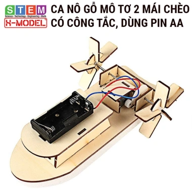 Đồ chơi STEM Ca nô gỗ mô tơ mái chèo X-MODEL – Đi trên nước, sáng tạo cho bé 69k 5 Đồ chơi STEM Ca nô gỗ mô tơ mái chèo X-MODEL – Đi trên nước, sáng tạo cho bé 69k 5