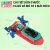 Đồ chơi STEM Ca nô gỗ mô tơ mái chèo X-MODEL – Đi trên nước, sáng tạo cho bé 69k 6