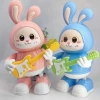 Đồ chơi thỏ nhảy múa, guitar, đèn nhạc - Quà tặng an toàn cho bé trai, bé gái 7