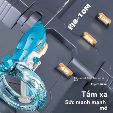 Đồ chơi trẻ em cá mập điện phun nước công suất lớn mùa hè, tự động liên tục, quà lễ hội 170.000₫ 3 Đồ chơi trẻ em cá mập điện phun nước công suất lớn mùa hè, tự động liên tục, quà lễ hội 170.000₫ 3