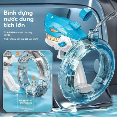 Đồ chơi trẻ em cá mập điện phun nước công suất lớn mùa hè, tự động liên tục, quà lễ hội 170.000₫ 4 Đồ chơi trẻ em cá mập điện phun nước công suất lớn mùa hè, tự động liên tục, quà lễ hội 170.000₫ 4