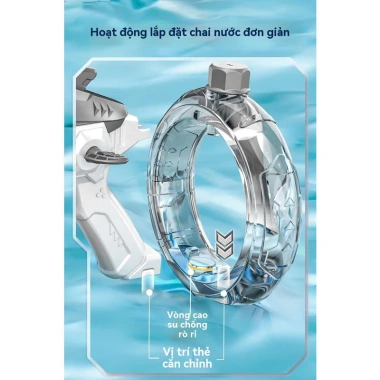 Đồ chơi trẻ em cá mập điện phun nước công suất lớn mùa hè, tự động liên tục, quà lễ hội 170.000₫