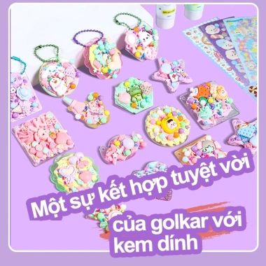 Đồ chơi trẻ em tự làm – Bộ kem keo dán thẻ Goo, quà tặng sáng tạo, giao nhanh từ Việt Nam, giá 42.000₫ 9