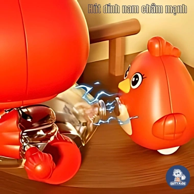 Đồ chơi vặn cót gà nối đuôi GutyKids – ABS an toàn, xoay 360°, siêu vui cho bé từ 1 tuổi – 42.000₫