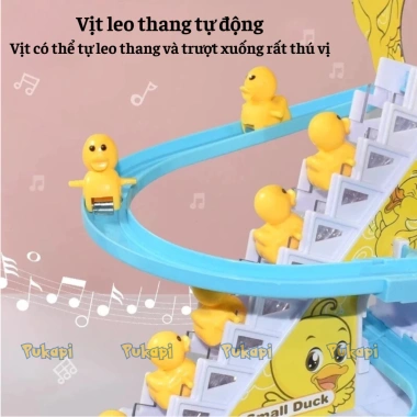 Đồ chơi vịt leo cầu thang có nhạc PUKAPI - Trượt, leo, nhạc, giảm 20% 72.000₫