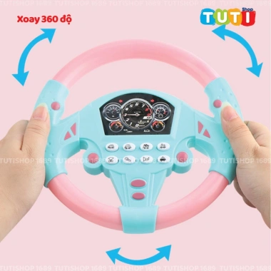 Đồ chơi vô lăng xe hơi cho bé - Âm thanh vui nhộn, xoay 360, quà tặng lý tưởng 8