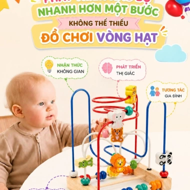 Đồ chơi xâu chuỗi XINGE - Luồn hạt phát triển tư duy sáng tạo, giáo dục sớm an toàn 27,400₫