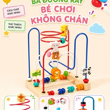 Đồ chơi xâu chuỗi XINGE - Luồn hạt phát triển tư duy sáng tạo, giáo dục sớm an toàn 27,400₫