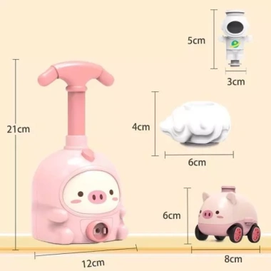Đồ chơi xe hơi bóng bay - Bơm bóng đua xe có phi hành gia, chỉ 99k 6