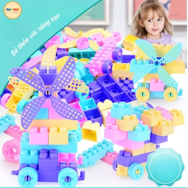Đồ Chơi Xếp Hình TOP-TOY 100 Chi Tiết - Mô Hình 3D Dễ Thương, Giá 63.000, Phát Triển Tư Duy